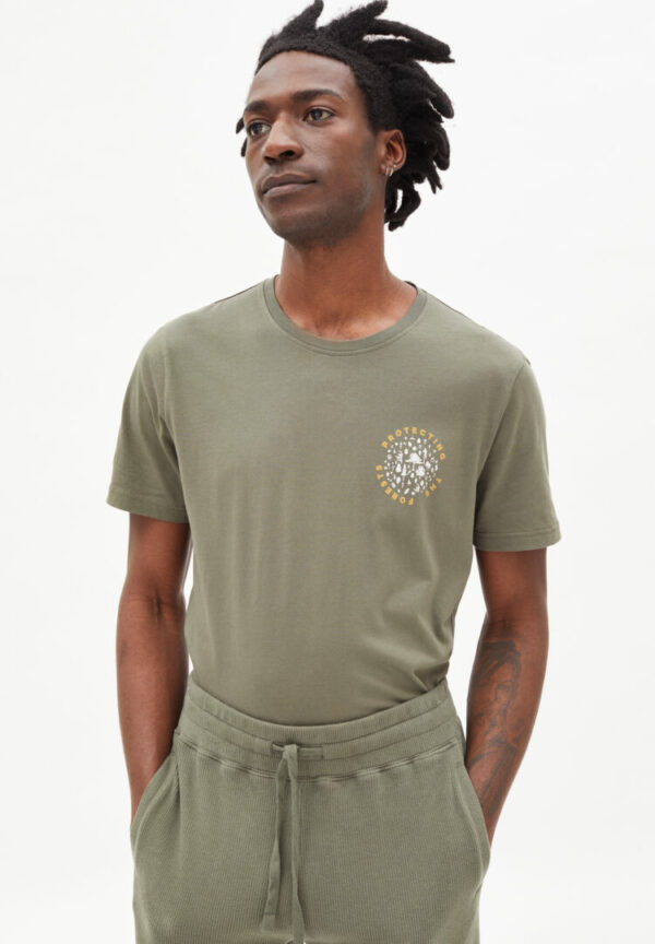 T-shirt Jaames Woods In Icy Moss von ArmedAngels
