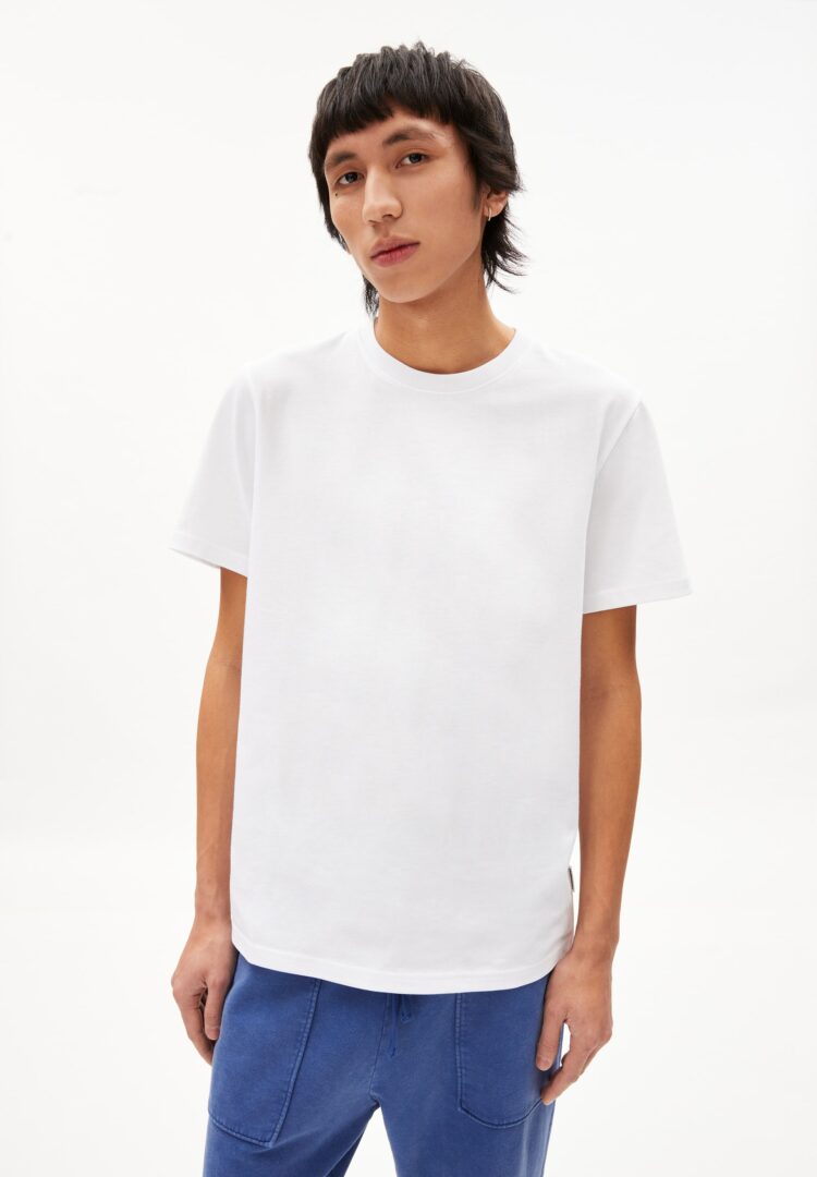 T-shirt Maarkus Solid In White von ArmedAngels