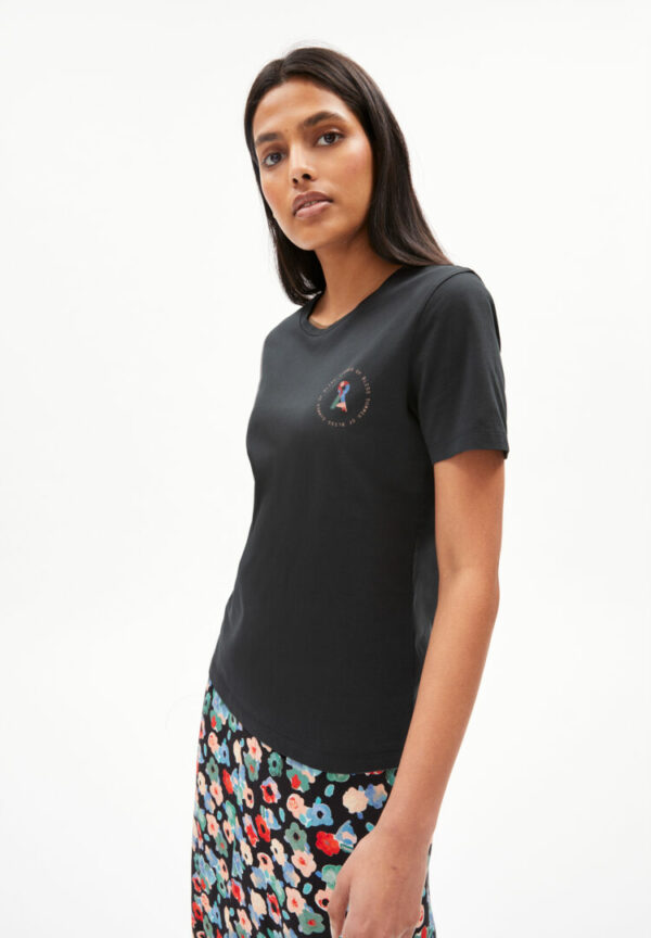 T-shirt Maraa Circle Of Bliss In Graphite von ArmedAngels