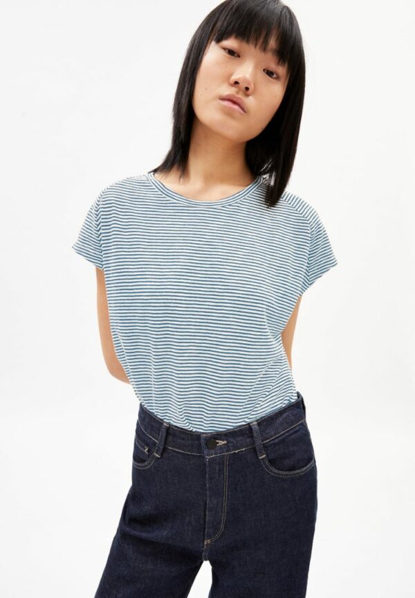 T-shirt Ofeliaa Pretty Stripes In Cloudbusting-oatmilk von ArmedAngels