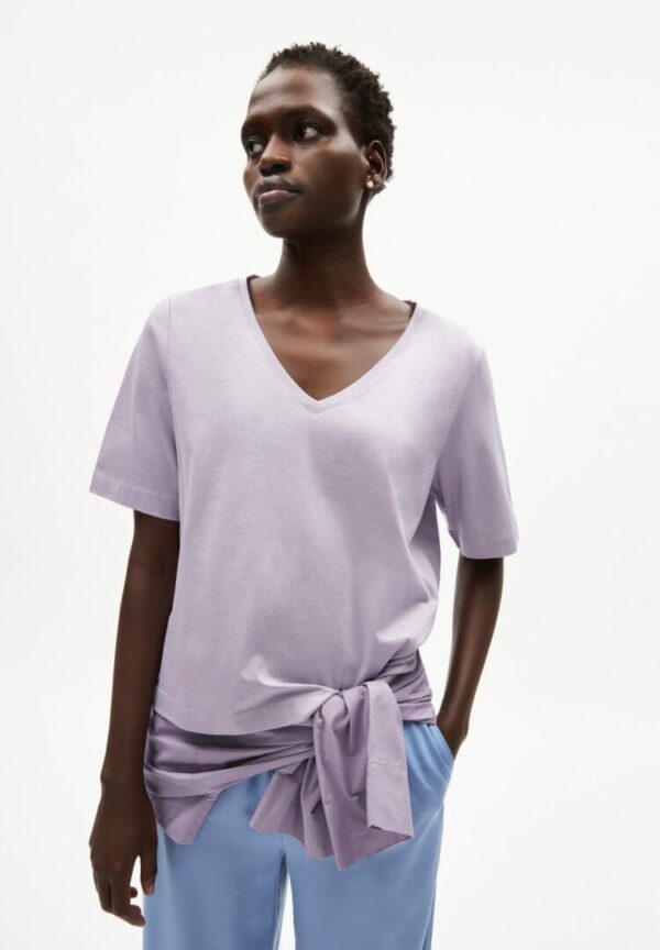 T-shirt Talaa Mercerized In Purple Noise von ArmedAngels