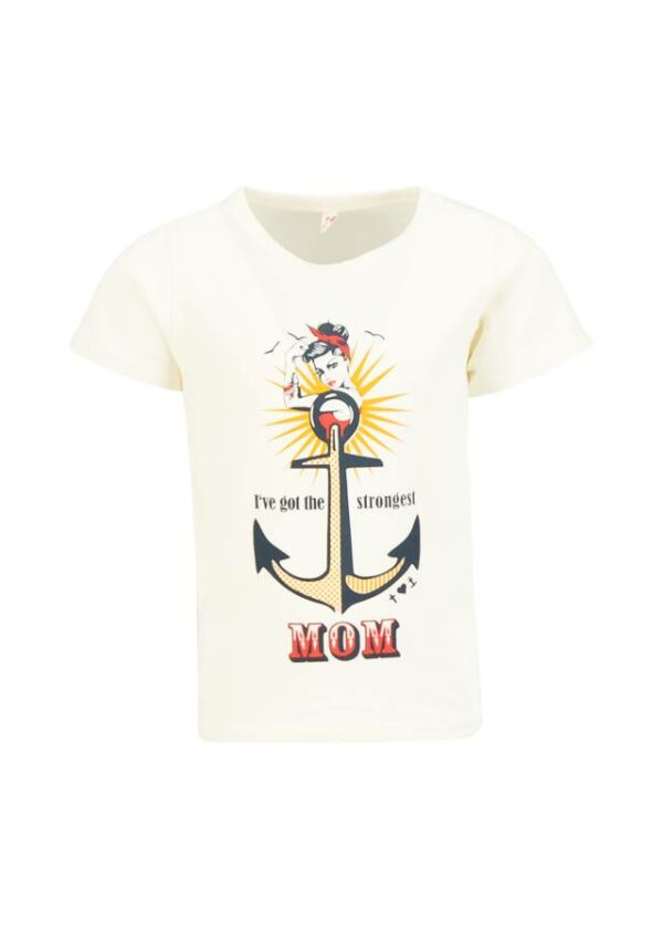 Kinder-shirt Strongest Mum Weiß von blutsgeschwister
