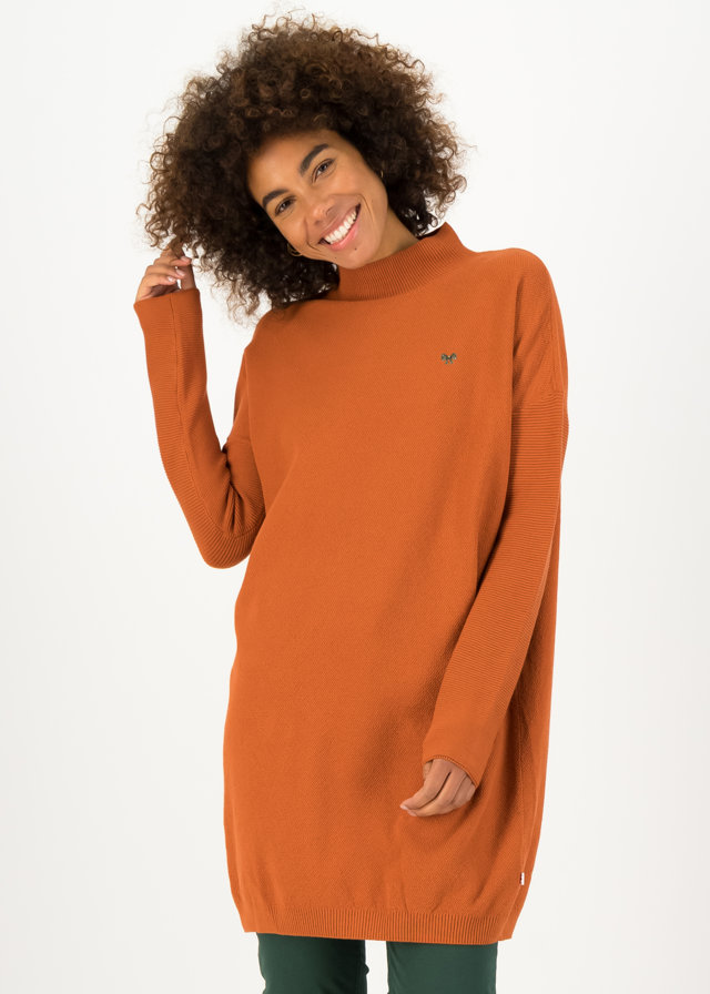 Oversize-kleid Straight N Easy Turtle Braun von blutsgeschwister