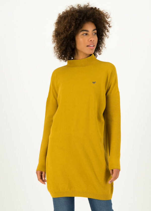 Oversize-kleid Straight N Easy Turtle Gelb von blutsgeschwister