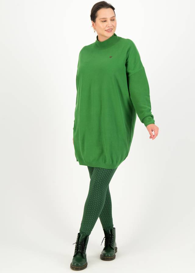 Oversize-kleid Straight N Easy Turtle Grün von blutsgeschwister