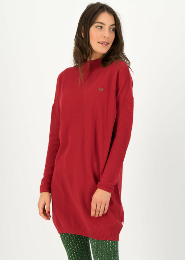 Oversize-kleid Straight N Easy Turtle Rot von blutsgeschwister