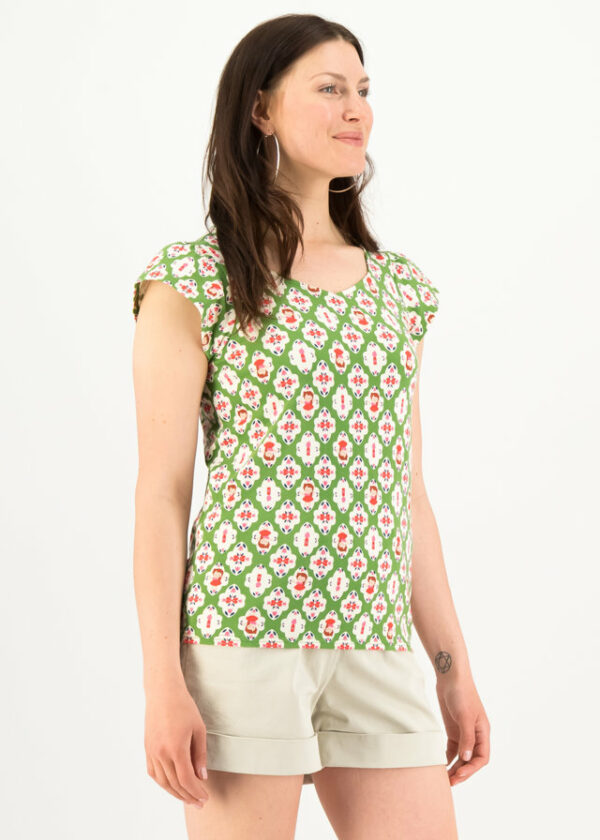 Shirt Charming V Neck Grün von blutsgeschwister