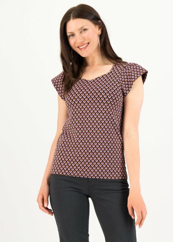 Shirt Charming V Neck Schwarz von blutsgeschwister