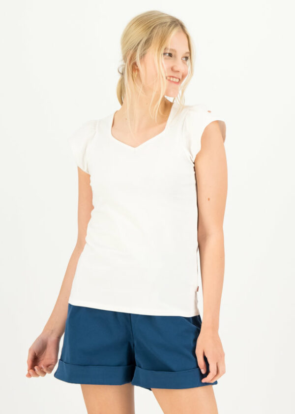 Shirt Charming V Neck Weiß von blutsgeschwister