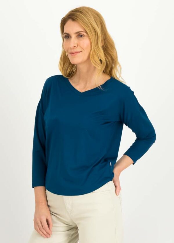 Shirt Flow Slow Blau von blutsgeschwister