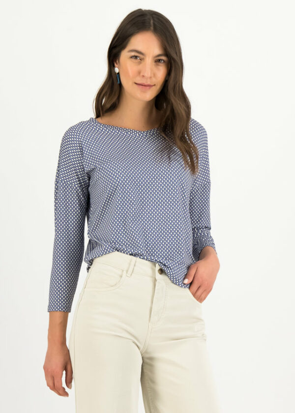 Shirt Flow Slow Blau von blutsgeschwister