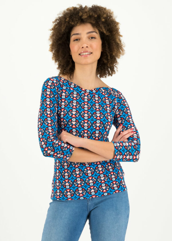 Shirt Gracious Twist Blau von blutsgeschwister