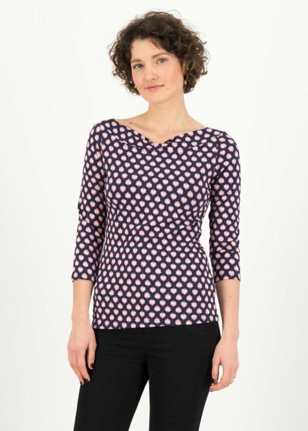 Shirt Gracious Twist Blau von blutsgeschwister