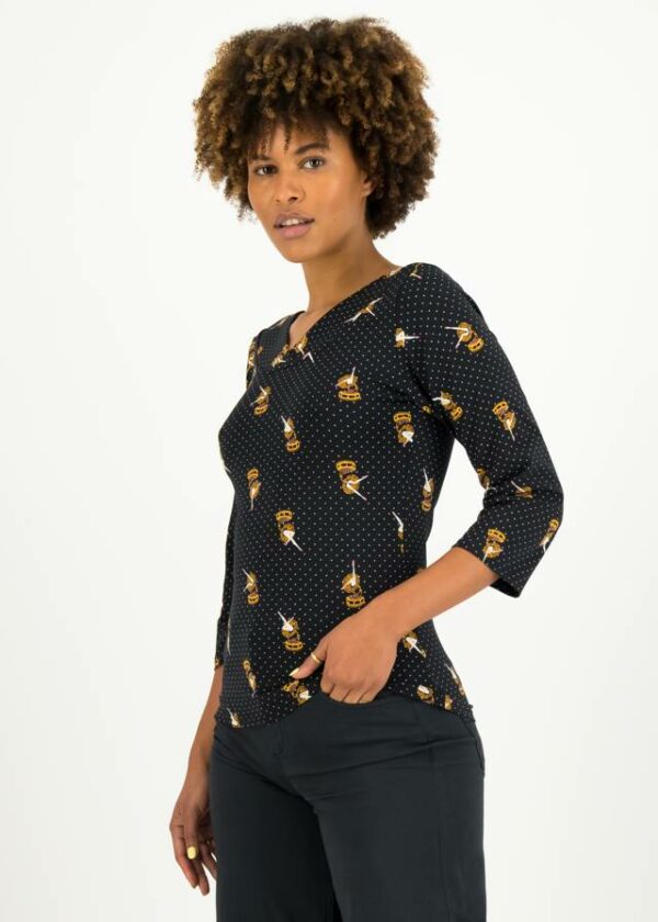 Shirt Gracious Twist Schwarz von blutsgeschwister