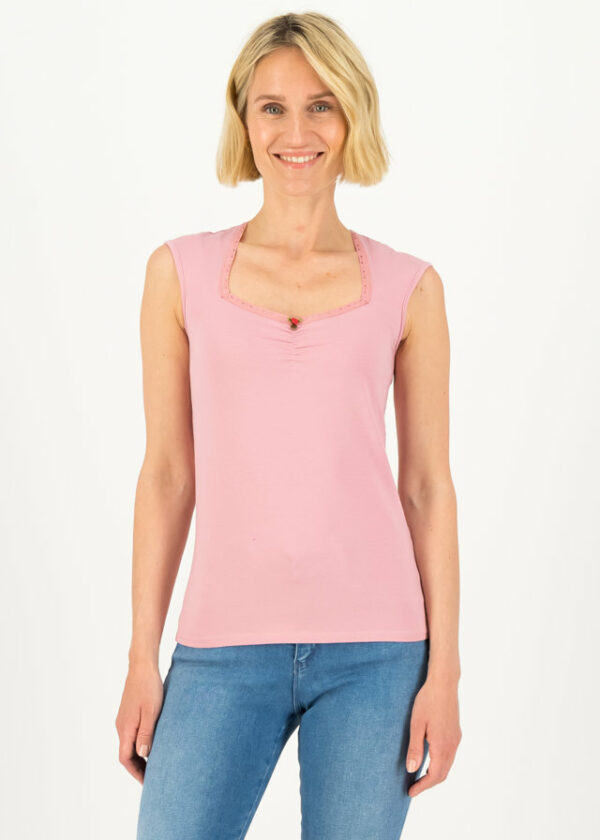 Shirt Logo Top Romance Rosa von blutsgeschwister