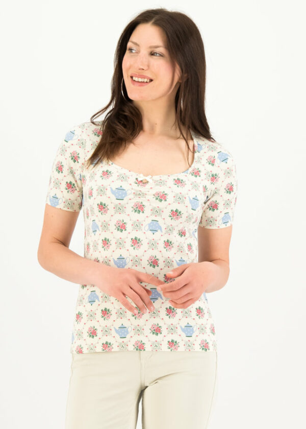 T-shirt Balconnet Féminin Beige von blutsgeschwister