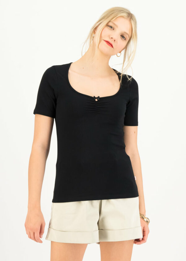 T-shirt Balconnet Féminin Schwarz von blutsgeschwister