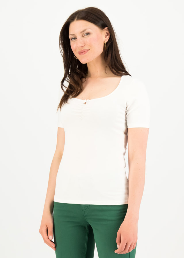 T-shirt Balconnet Féminin Weiß von blutsgeschwister