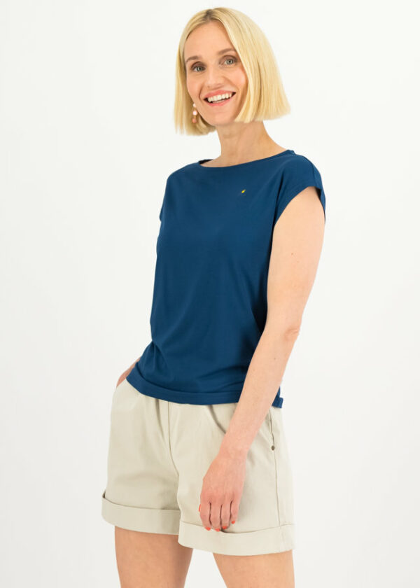 T-shirt Breezy Flowgirl Blau von blutsgeschwister