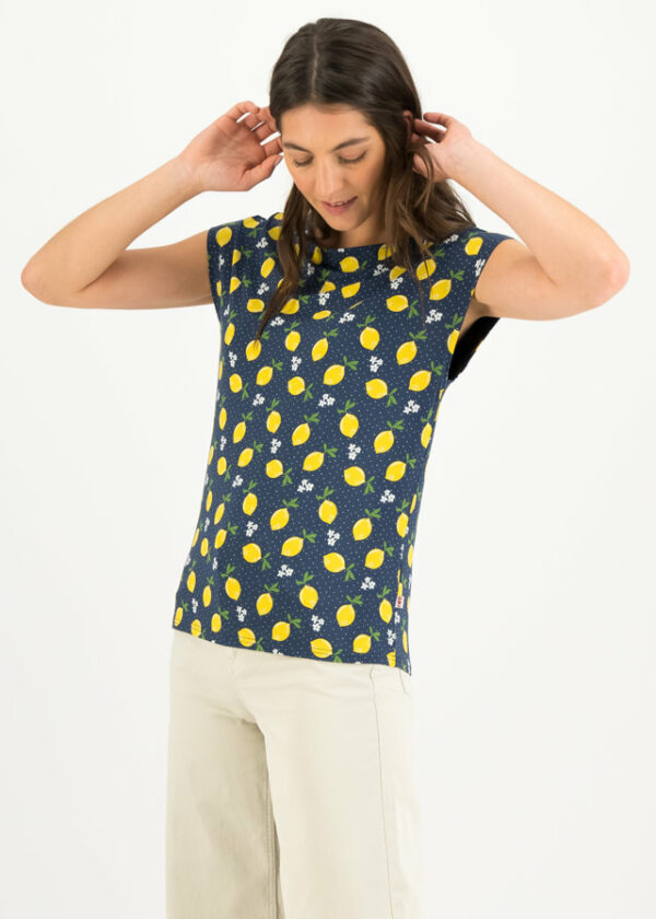 T-shirt Breezy Flowgirl Blau von blutsgeschwister