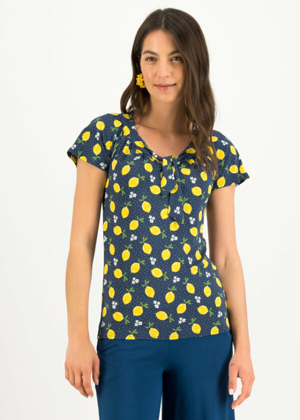 T-shirt Carmelita Blau von blutsgeschwister