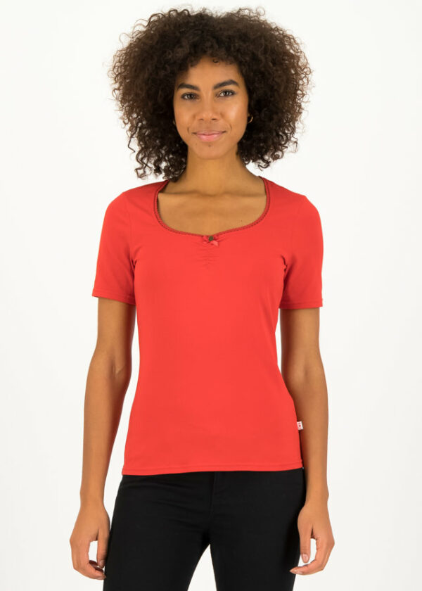 T-shirt Logo Balconette Tee Rot von blutsgeschwister