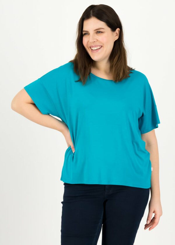 T-shirt Logo Flowgirl Tee Blau von blutsgeschwister