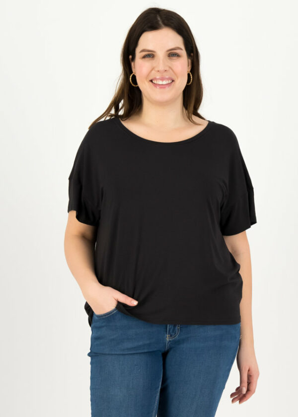T-shirt Logo Flowgirl Tee Schwarz von blutsgeschwister