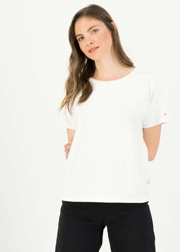 T-shirt Logo Flowgirl Tee Weiß von blutsgeschwister
