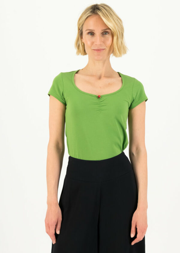 T-shirt Logo Shortsleeve Feminin Grün von blutsgeschwister