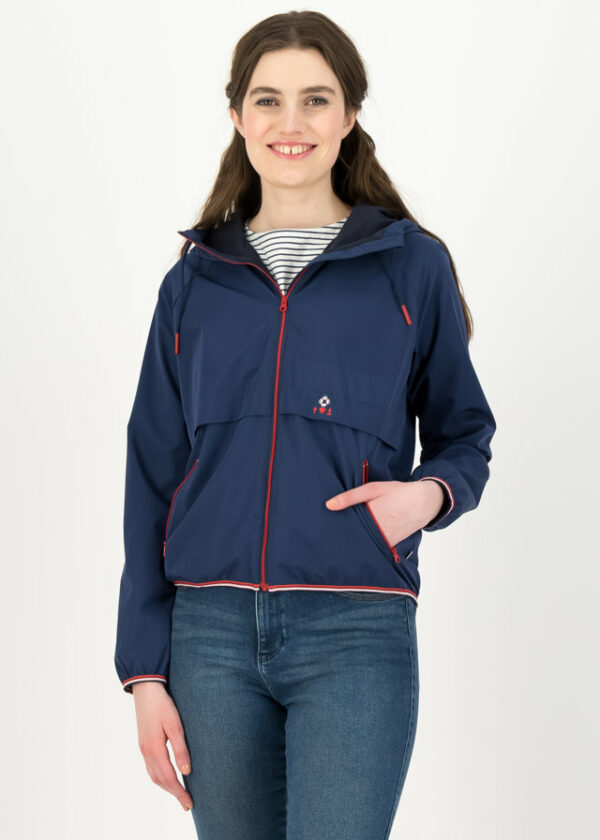 Windbreaker Wetterjacke Windbraut Short Blau von blutsgeschwister