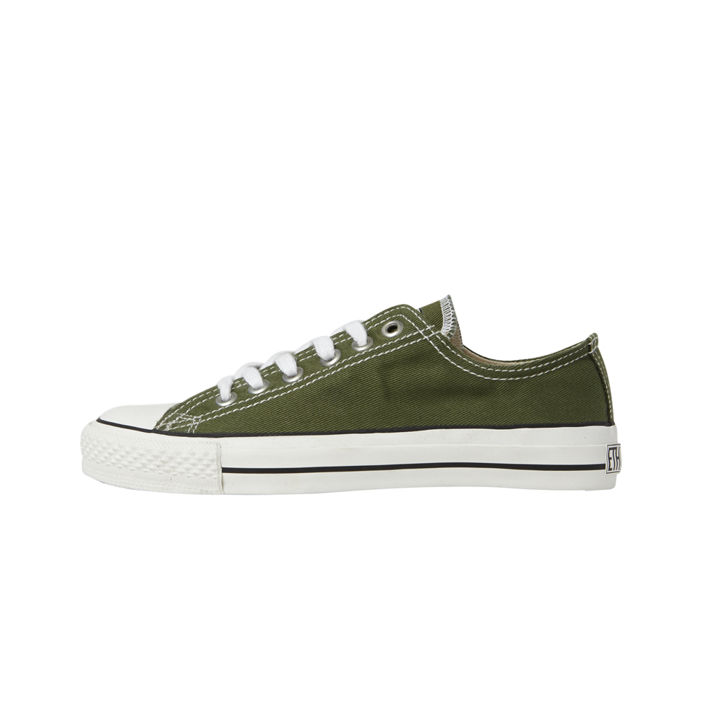 Kids Lo Cut Classic Camping Green Just White von Ethletic