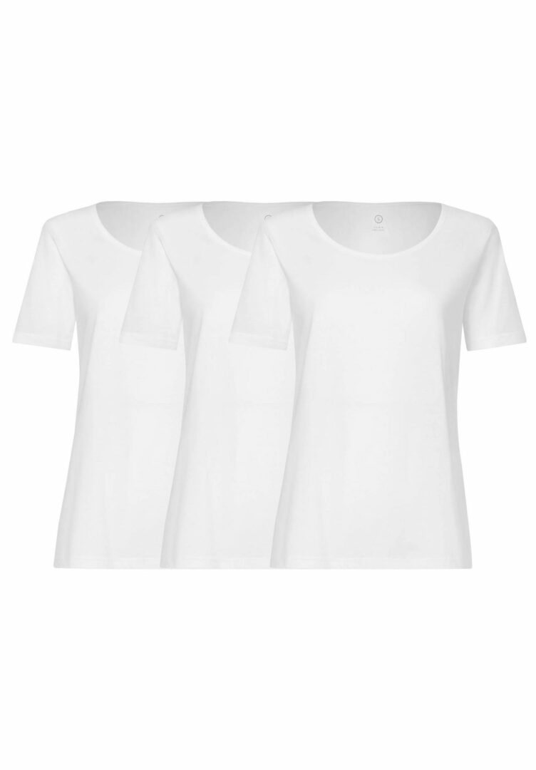 Damen T-Shirt 3er Pack Weiß  von ThokkThokk