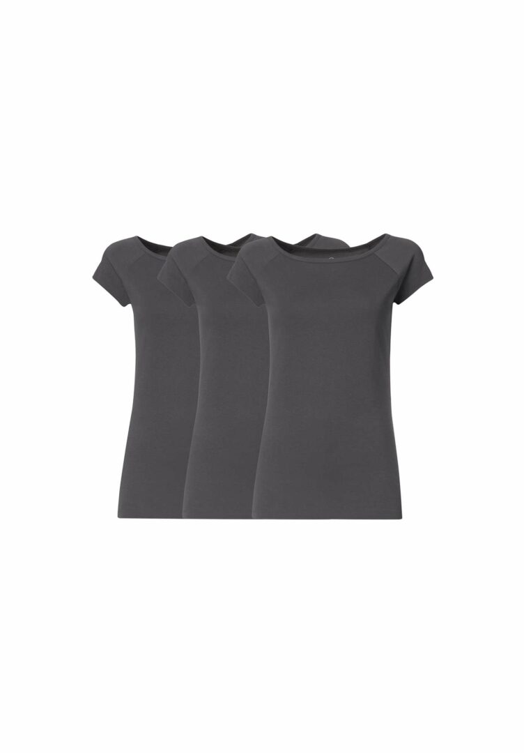 Damen T-Shirt Grau 3er Pack  von ThokkThokk