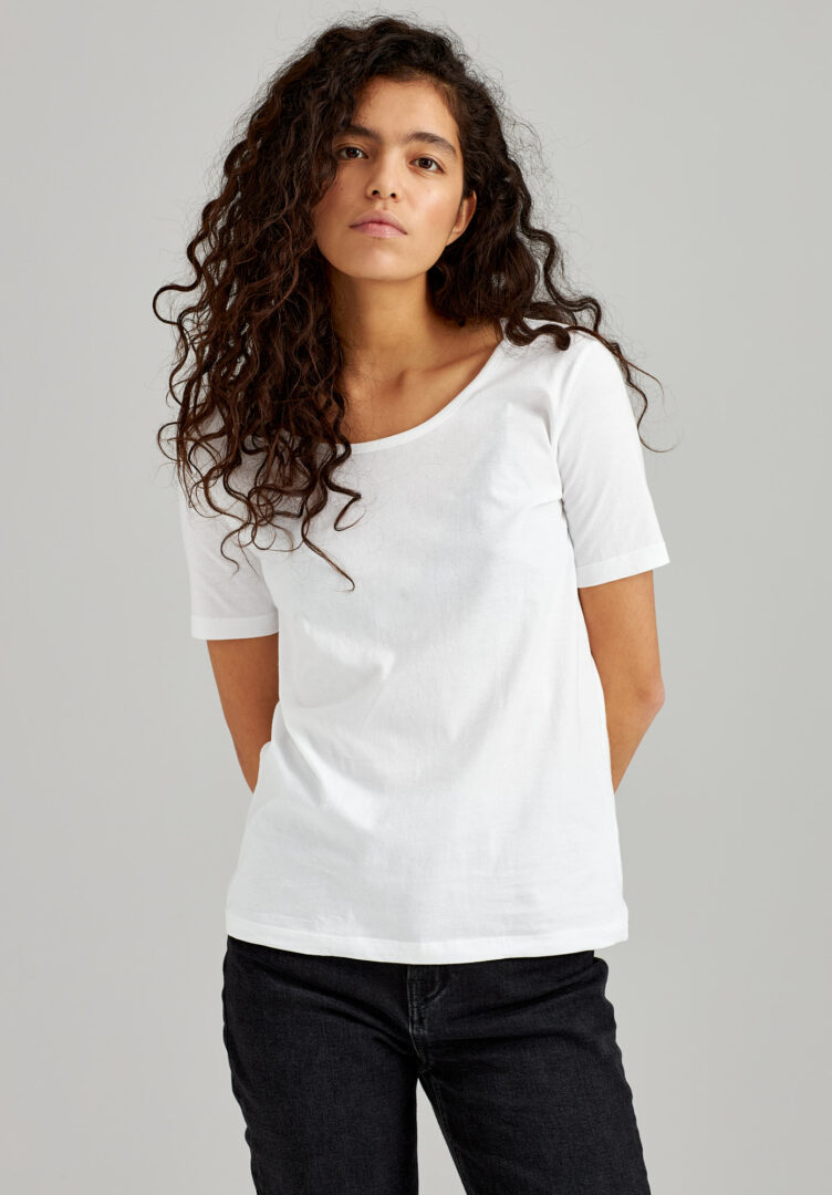 Damen T-Shirt Weiß  von ThokkThokk