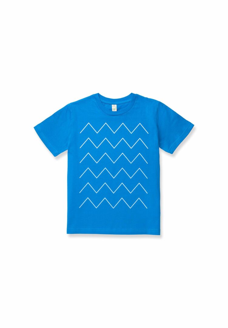 Kinder T-Shirt Thin ZigZag Blau  von ThokkThokk