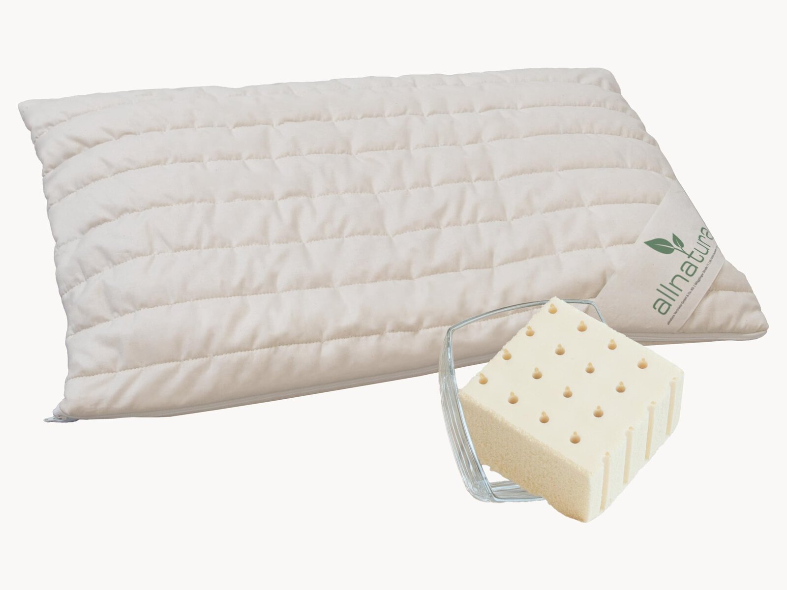 Naturlatex-Kinderflachkissen "Sana-Pano" von Allnatura