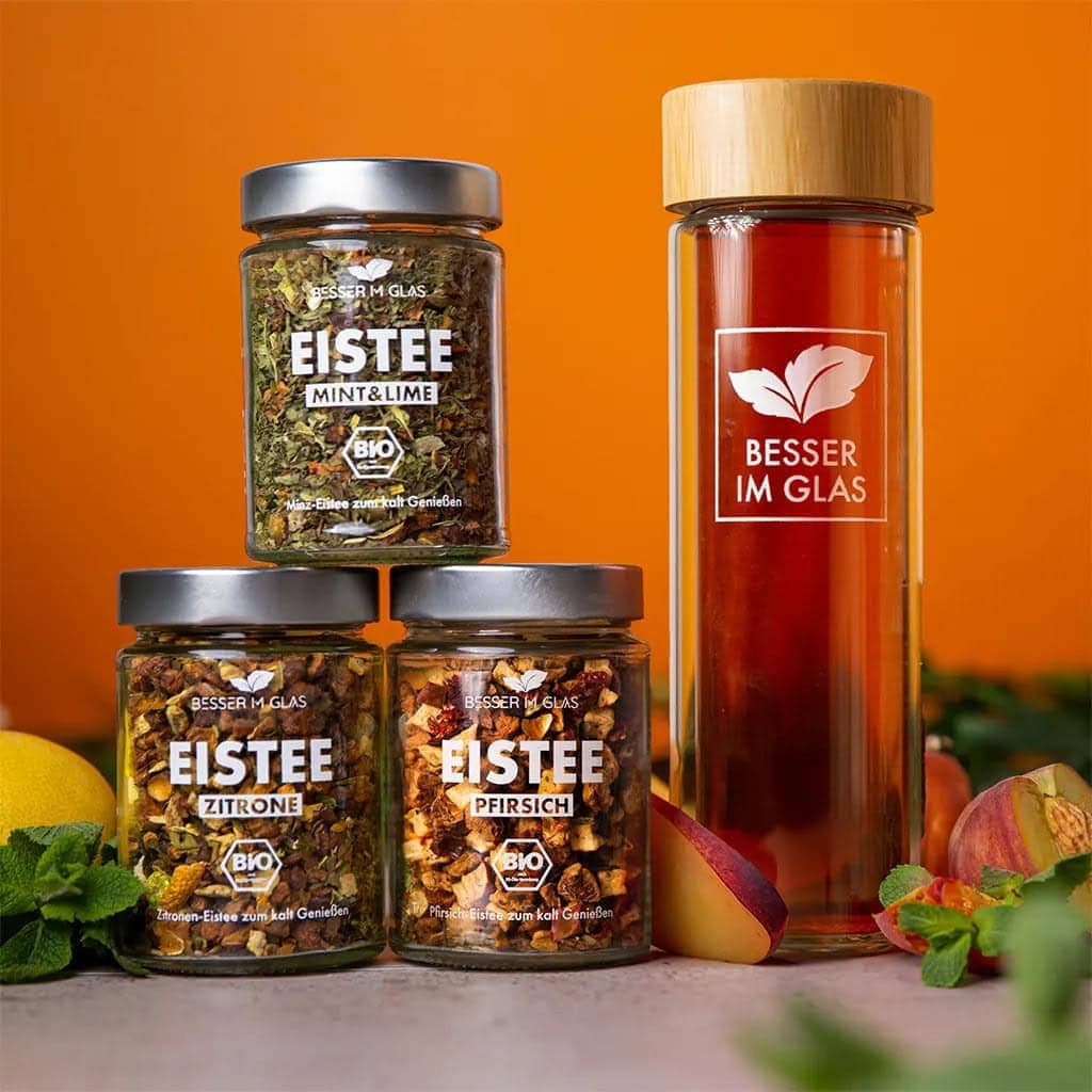 Eistee Starter Set mit Flasche von Besser im Glas