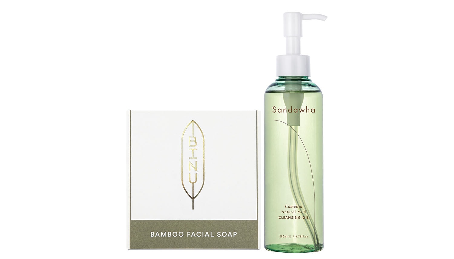 Double Cleansing Set - Mit Bamboo Facial Soap von Binu