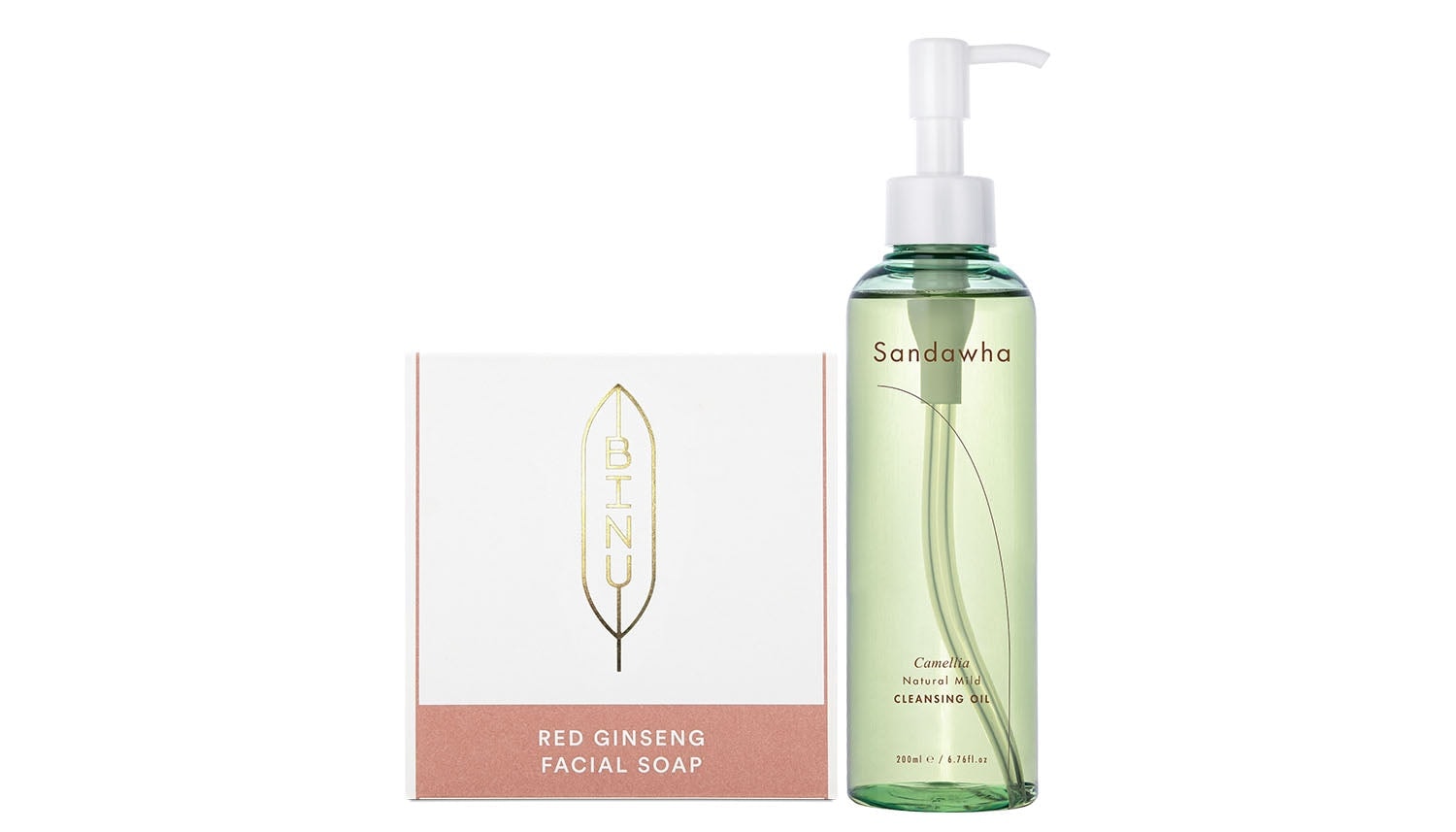 Double Cleansing Set - Mit Red Ginseng Facial Soap von Binu