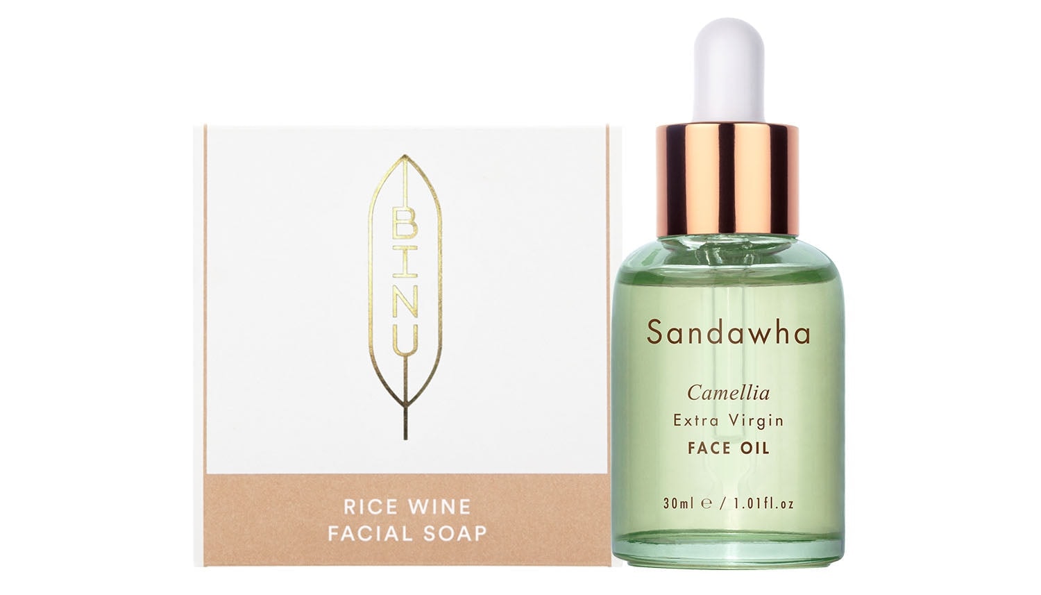 Extra Set - Mit Rice Wine Facial Soap von Binu
