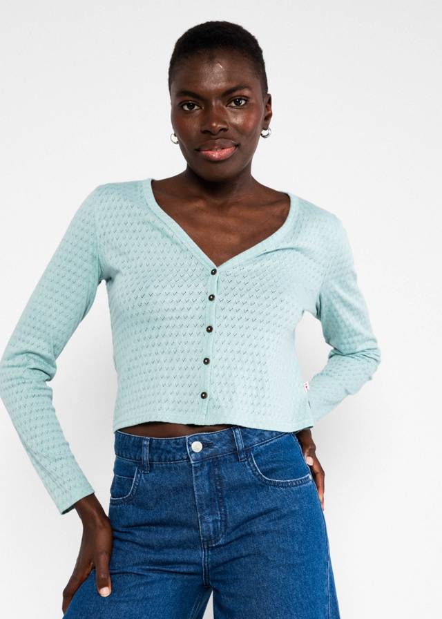 Cardigan Filigree Cardymagic - Cat's Paw Petrol von Blutsgeschwister