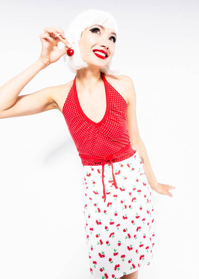 Sommerrock Clip Clapper - Cherry Print Memory von Blutsgeschwister