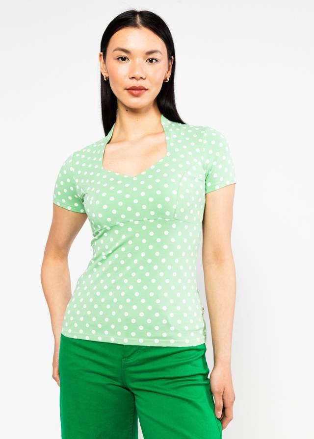 T-Shirt Pow Wow Vau - Favourite Green Dot von Blutsgeschwister