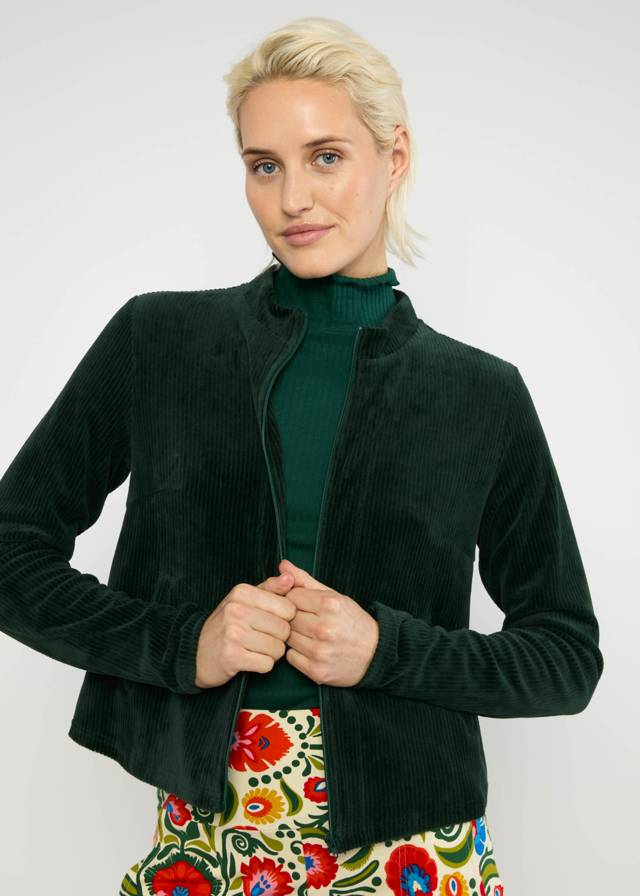Zip-Jacke Jolly Zip up - Fine Needle Green von Blutsgeschwister