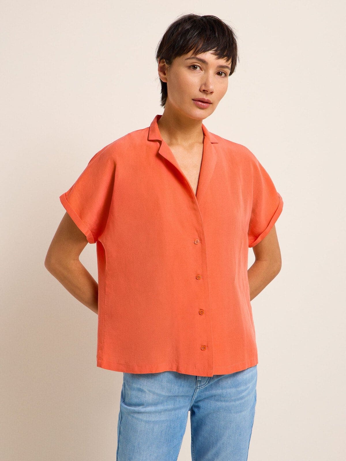 Bluse mit Reverskragen - Coral von Lanius