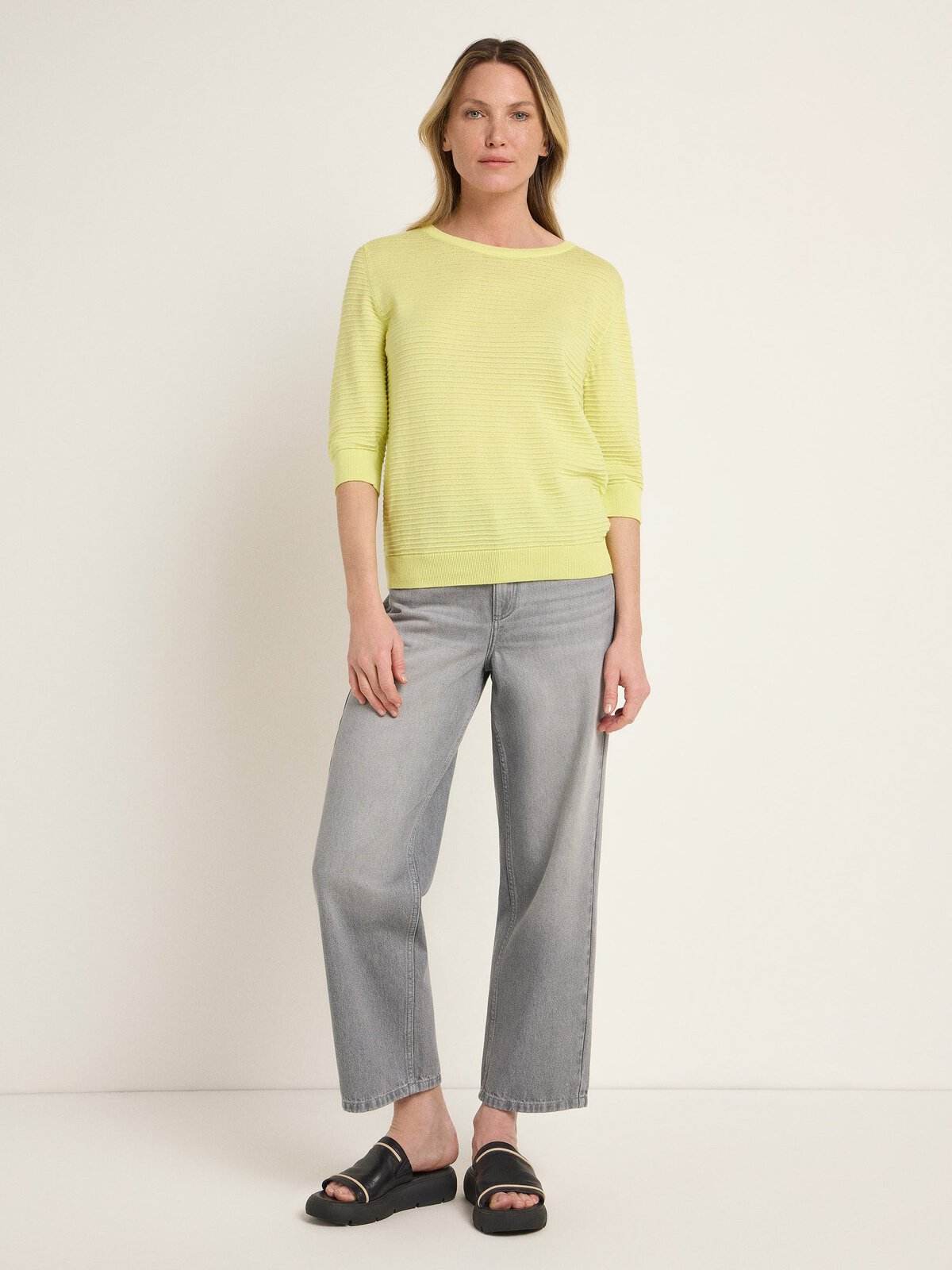 Halbarmpullover (GOTS) - Lime von Lanius