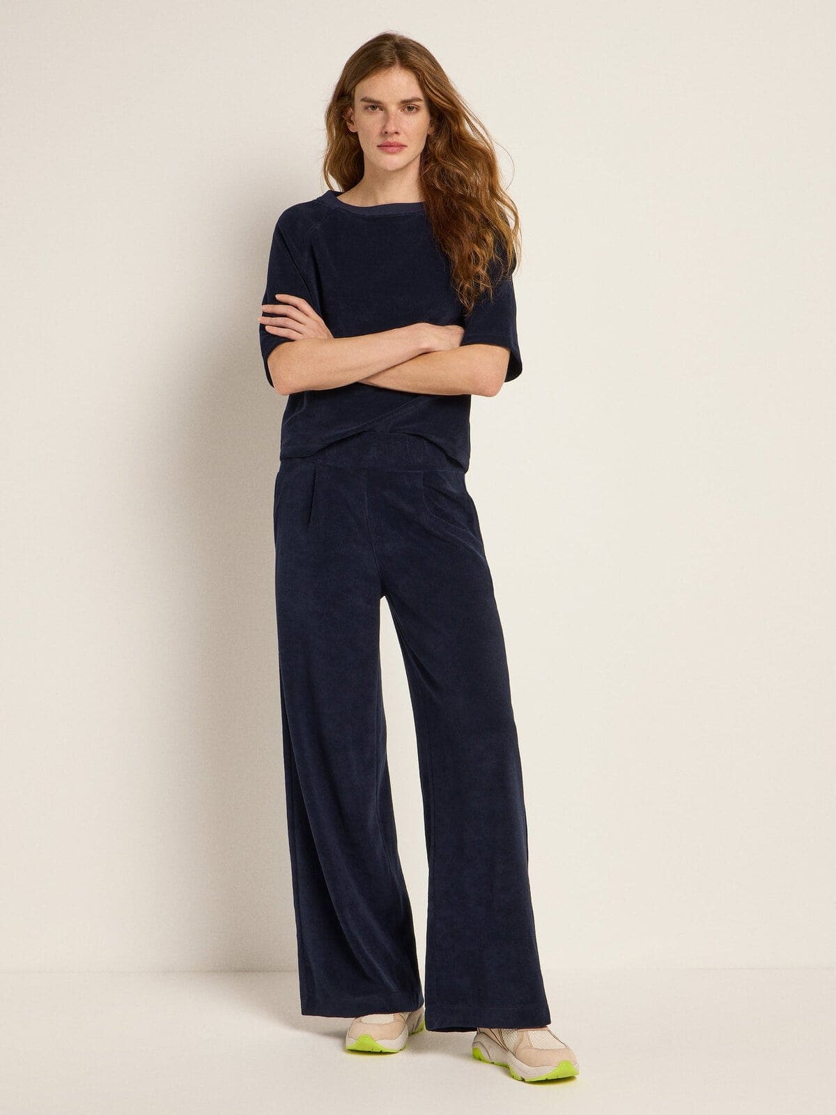 Hose mit weitem Bein (GOTS) - Midnight von Lanius