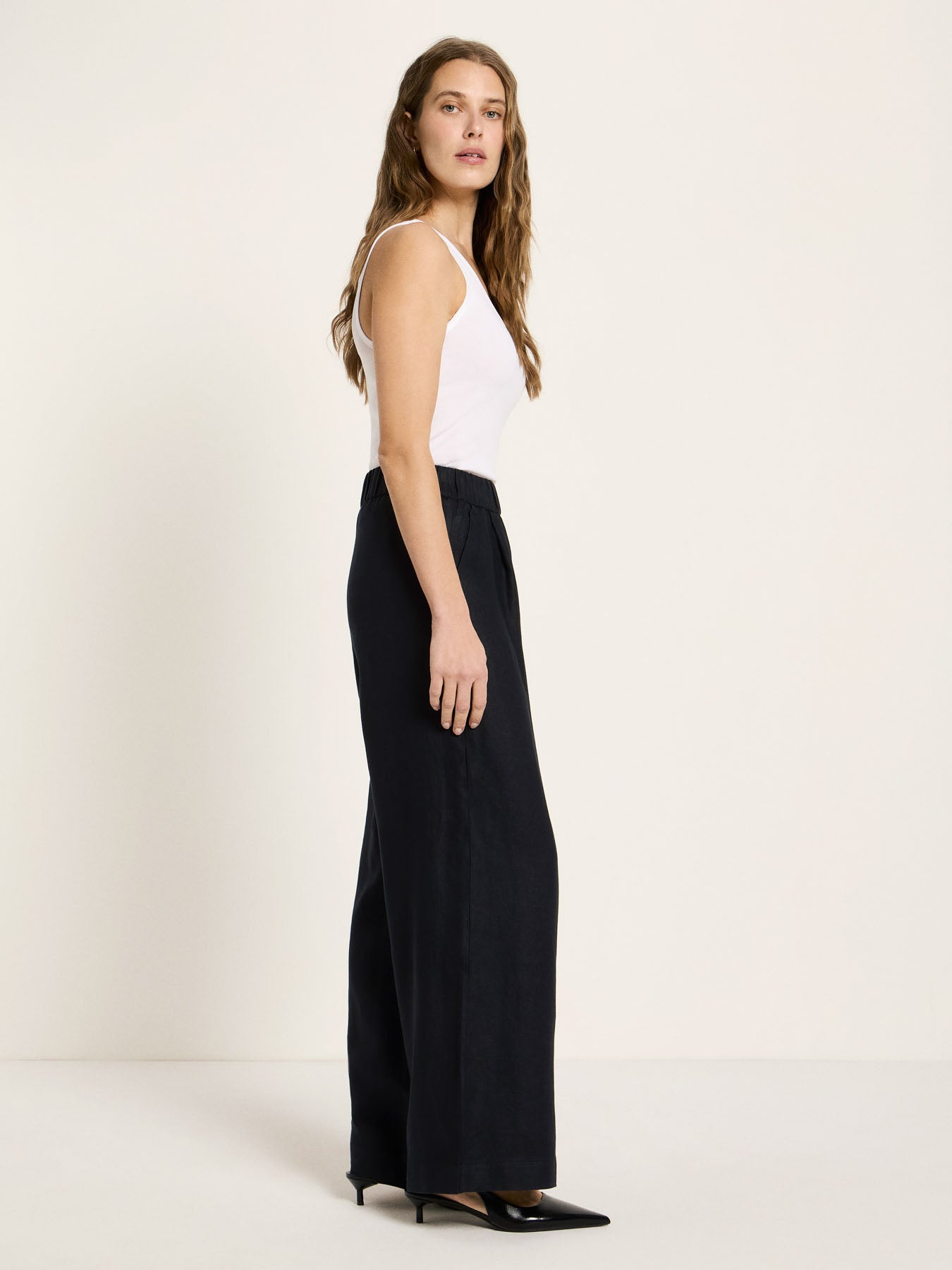 Hose mit weitem Bein (GOTS) - Onyx von Lanius