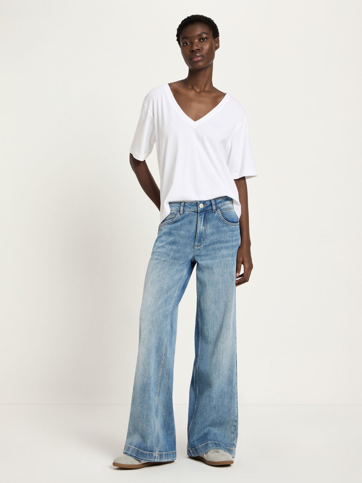 Marlenejeans (GOTS) - Stonewash Blue Denim von Lanius